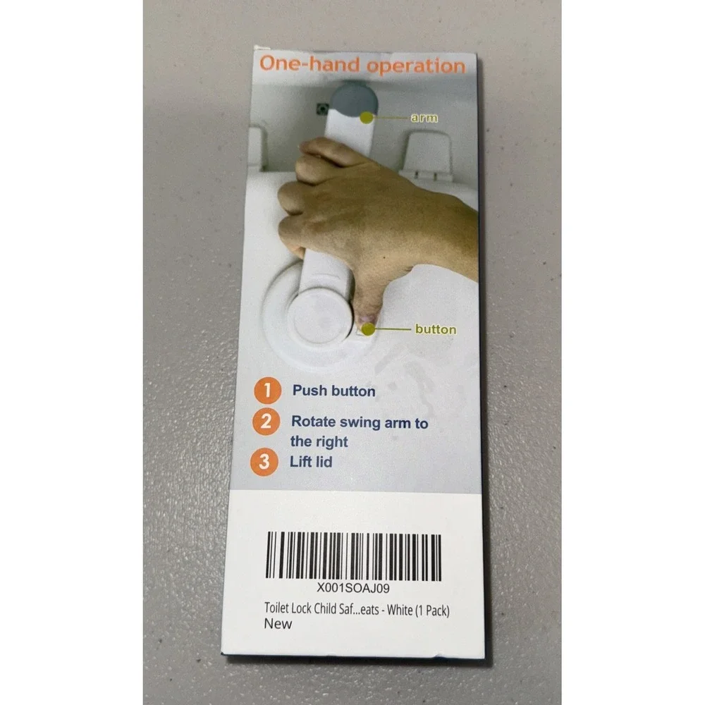 Baby‎ Toilet Lock Wappa Baby Baby Proof Toilet Lid Lock with Arm Child Proofing